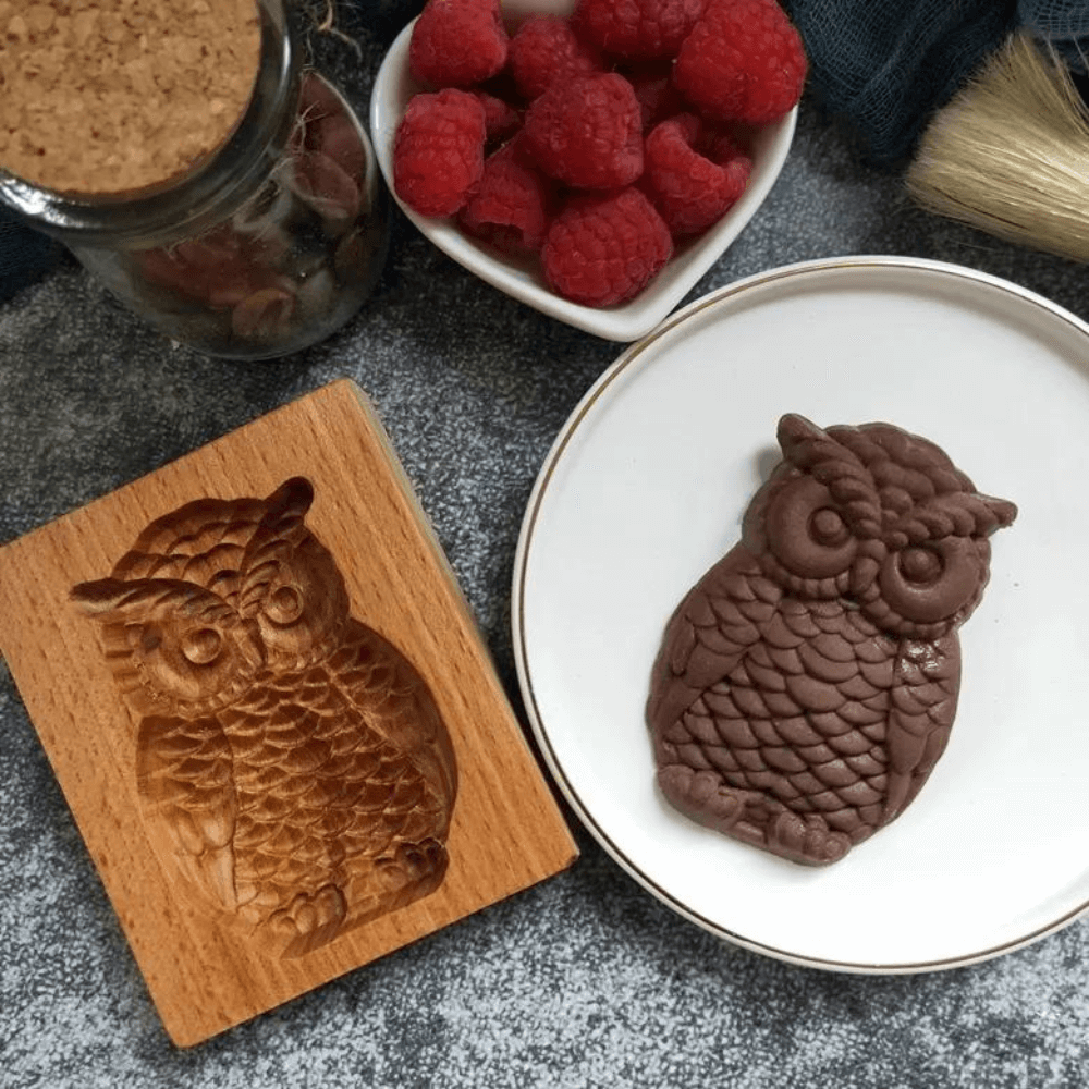 Träjulsmönster för kakor med julmotiv
