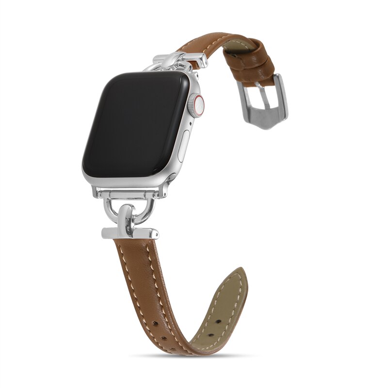 Apple Watch-band i smalt läder