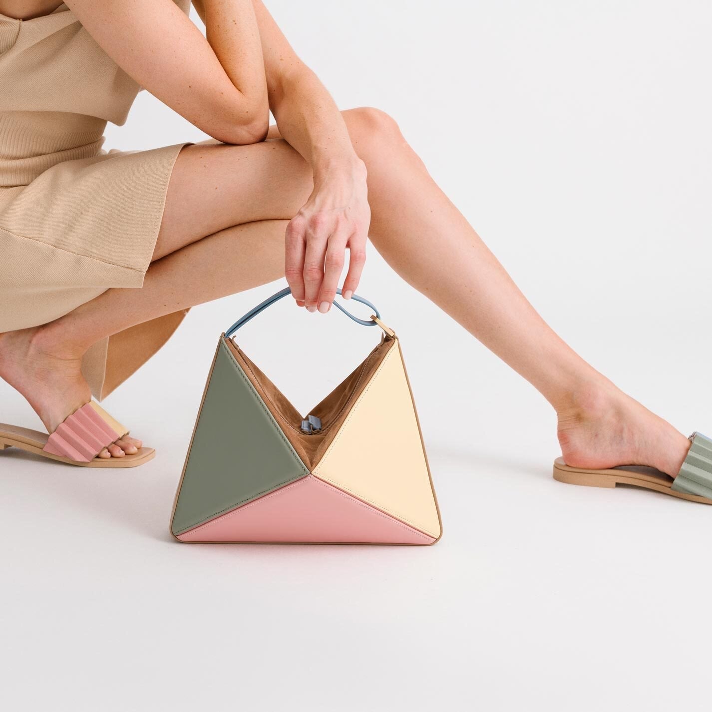 TriColor Pyramid Purse