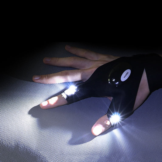 Fingerless Glove LED Ficklampa